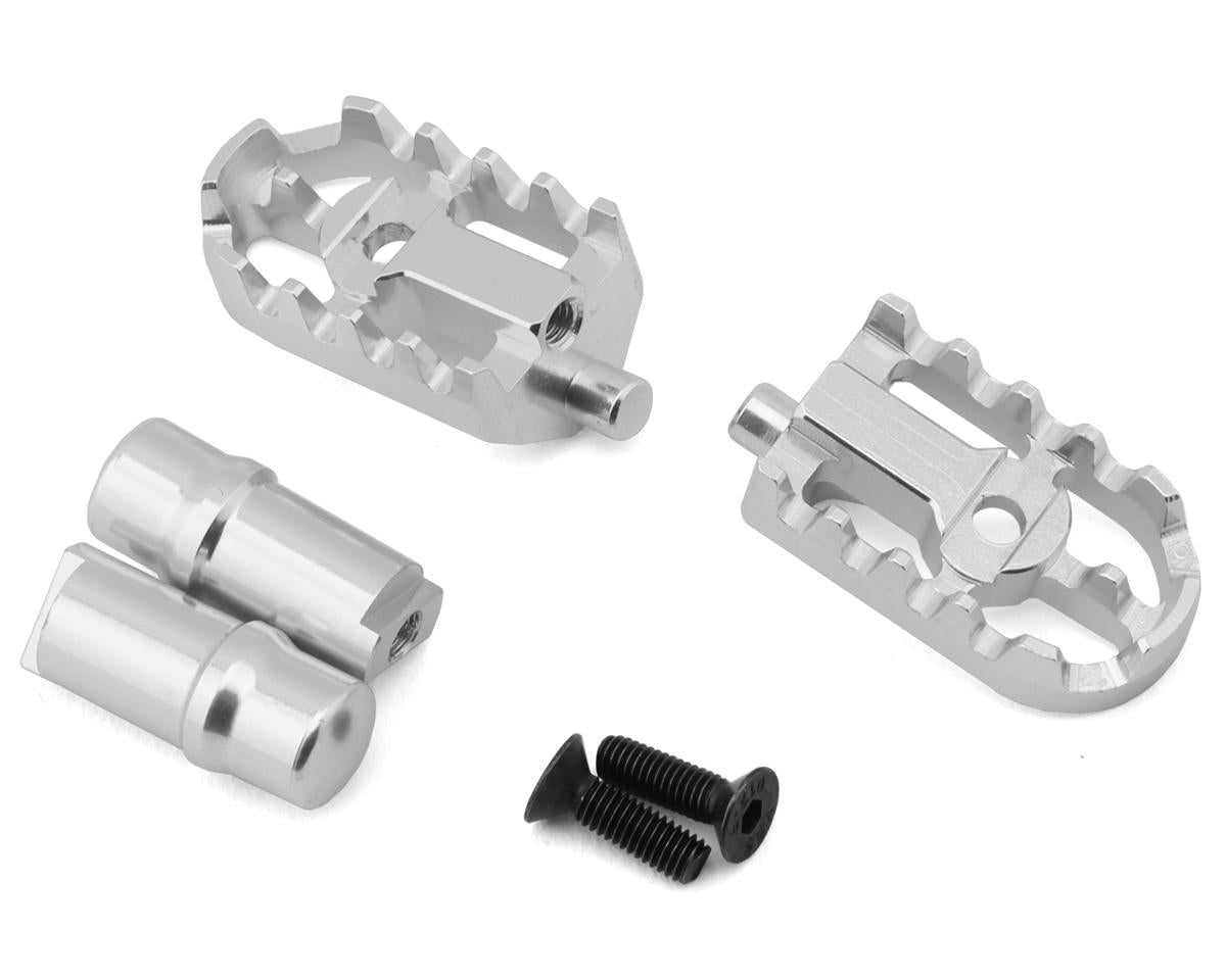 Losi Promoto-MX Aluminum Foot Pegs (Silver) LOS361001