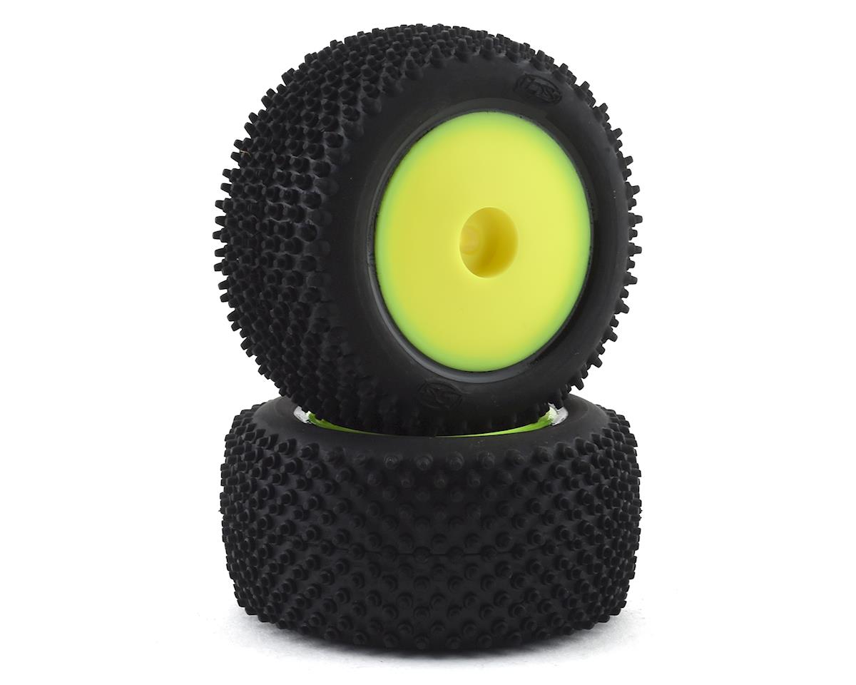 Losi Mini-T 2.0 Step Pin Pre-Mounted Rear Tires (Yellow) (2) LOS41009