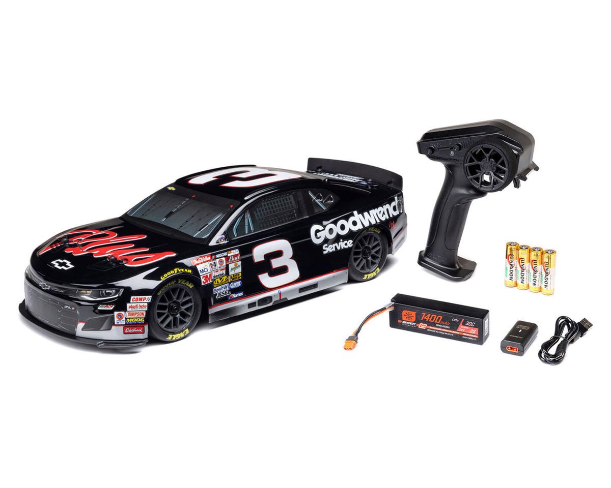 Losi NASCAR Dale Earnhardt #3 Chevy Camaro ZL1 1/12 2S AWD RTR On-Road Car LOSF1122503