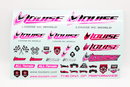 Louise RC Sticker Sheet-PINK L-T3373P