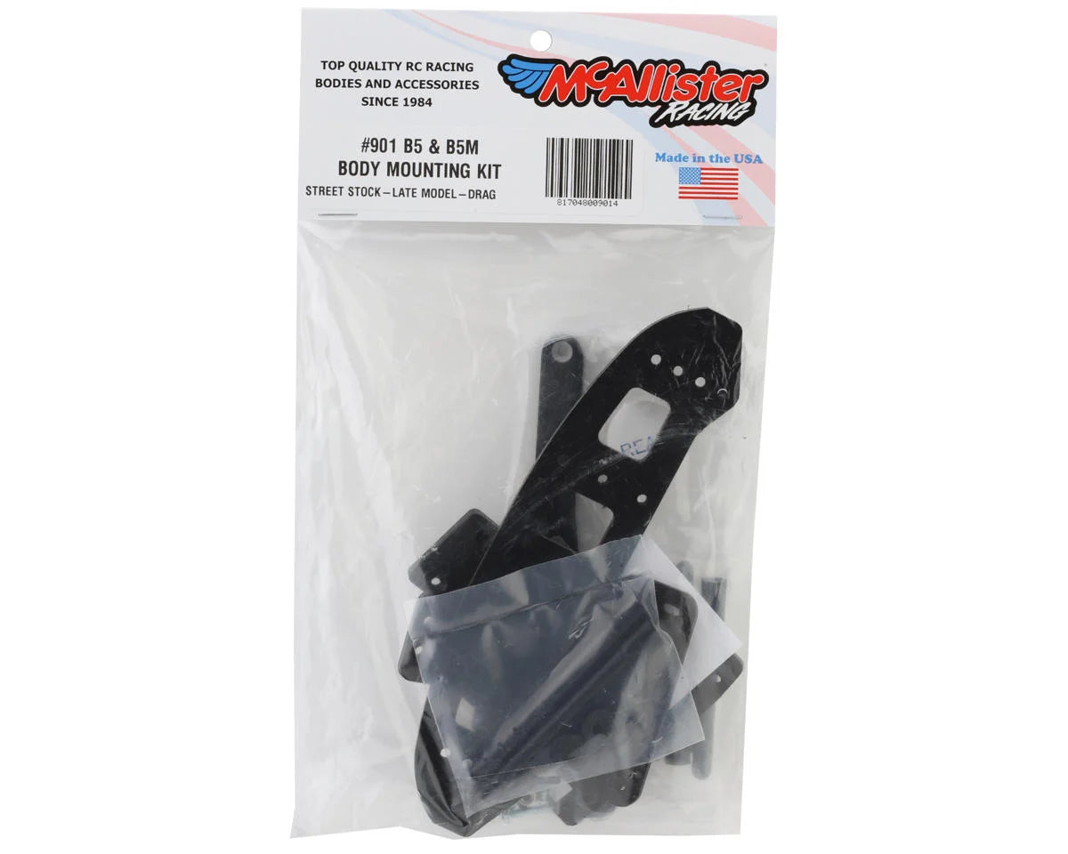 McAllister Racing Team Associated RC10B5 & B5M Complete Body Mount Assembly MCA901