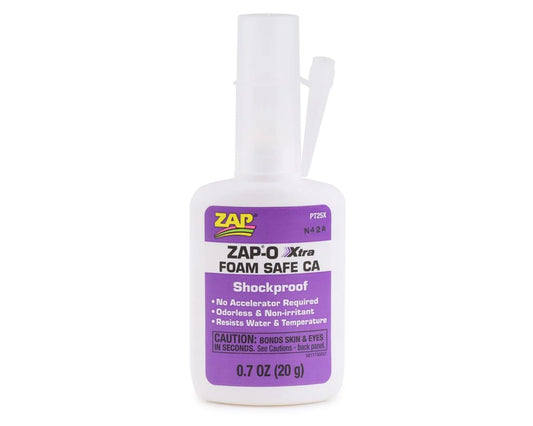 Pacer Technology Zap-O Xtra Shockproof Foam Safe CA Glue (.7oz) PAAPT25X