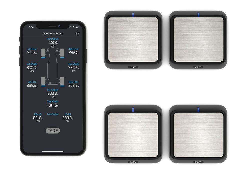 SCWS2000 Bluetooth RC Corner Weight Scale System PHCWS