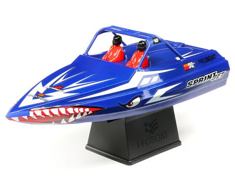 Pro Boat Sprintjet 9 Inch Self-Righting RTR Electric Jet Boat (Blue) PRB08045T2