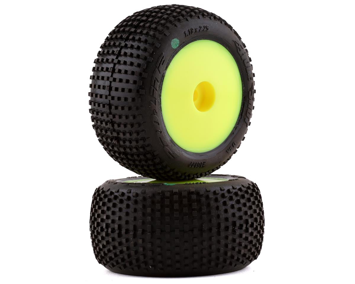 Pro-Line Mini-T 2.0 Hole Shot Pre-Mounted Tires (Yellow) (2) PRO10177-12