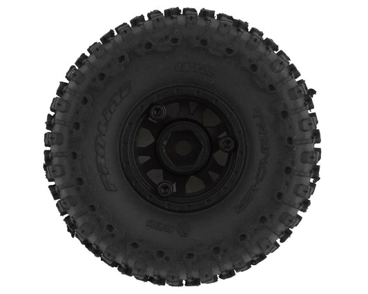 Pro-Line SCX24 1.0" Trencher Pre-Mounted Tires w/Impulse Wheels (Black) (4) (Medium) 1020910