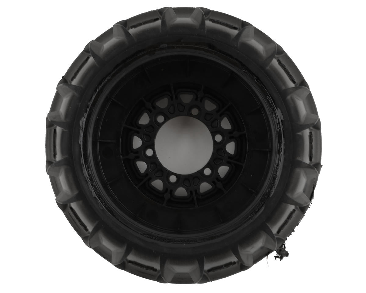 Pro-Line Dumont Paddle/Rib 2.2/3.0 Pre-Mounted Front Tires w/Raid Wheels (CR3) (Black) (2) w/12mm Removable Hex 10212-10