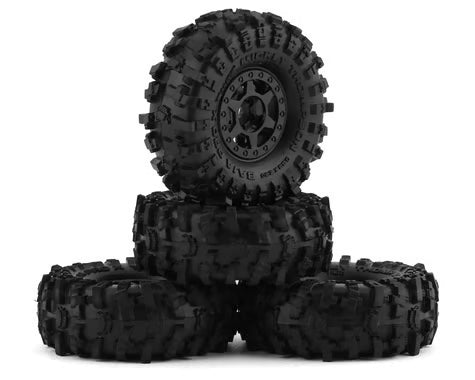 Pro-Line SCX24 1.0" MT Baja Pro X Pre-Mounted Tires (Black) (4) PRO10215-10