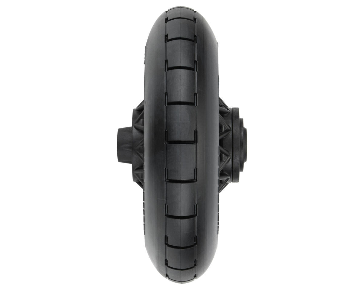 Pro-Line 1/4 Supermoto Motorcycle Rear Tire Pre-Mounted (Black) (1) (S3) PRO1022310