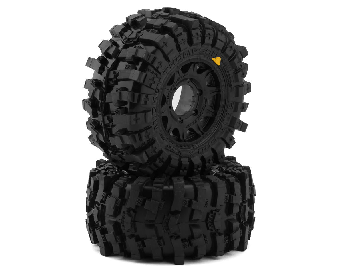 Pro-Line Mickey Thompson Baja Pro X 2.8" Pre-Mounted Tires w/Raid Rear Wheels (2) (Black) w/12mm Removable Hex PRO1023710