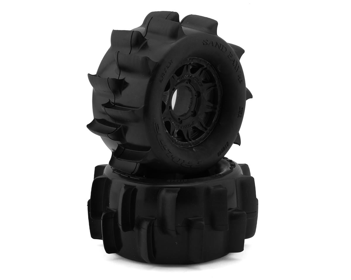 Pro-Line Sand Paw HP Belted 2.8" Pre-Mounted Truck Tires (Black) (2)  PRO1024910