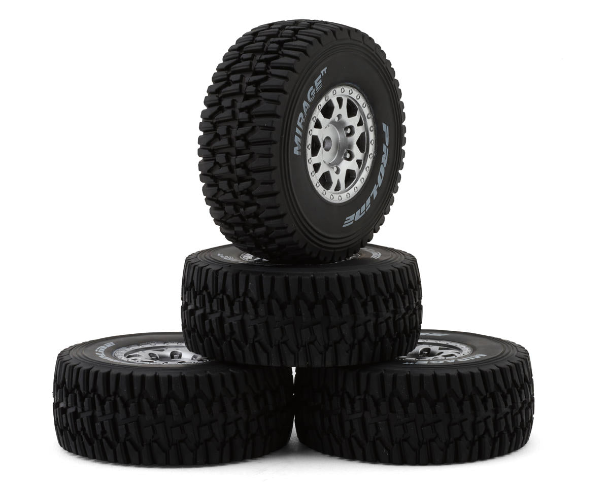 Pro-Line Mojave Grom Mirage TT Pre-Mounted Tires (Silver) (4) (Medium) PRO10253-10