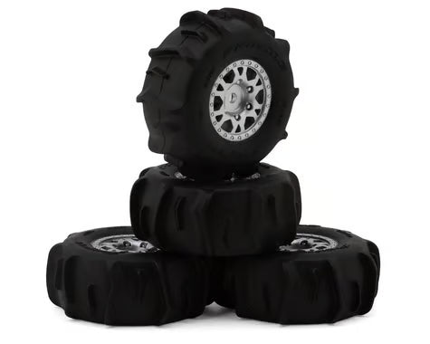 Pro-Line Mojave Grom Dumont Pre-Mounted Tires (Silver) (4) w/12mm Hex PRO10309-10