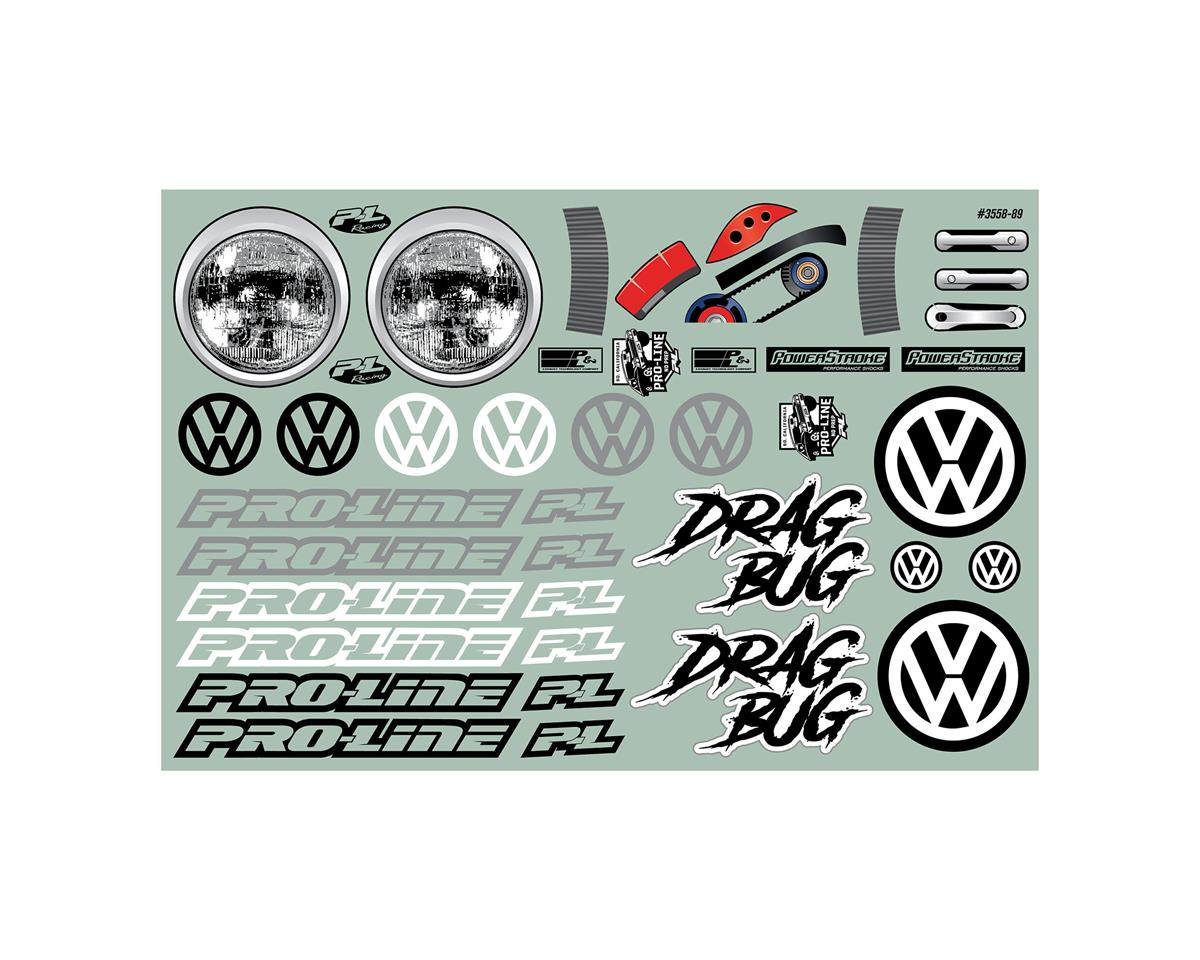 Pro-Line Volkswagen Bug Short Course No Prep 1/10 Drag Racing Body (Clear) 3558-00