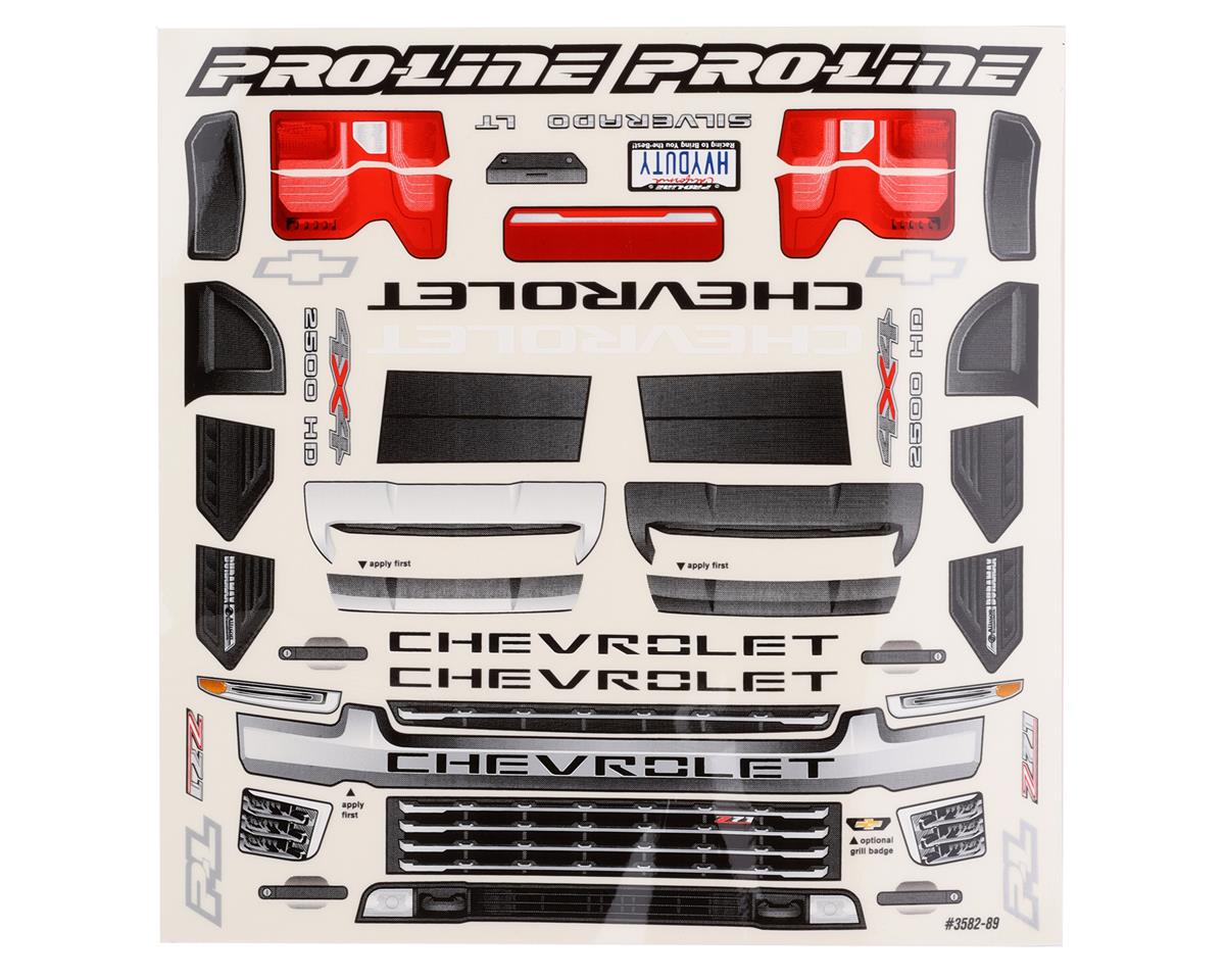 PRO-LINE 1/8 2021 Chevy Silverado 2500 HD Clear Body: E-REVO 2.0 & MAXX PRO358200