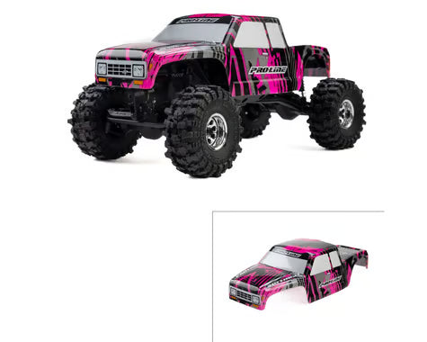 Pro-Line Axial SCX30 Coyote 1/30 High Performance Pre-Cut & Pre-Painted Body (Pink/Black) (Limited Edition) PRO3694-22