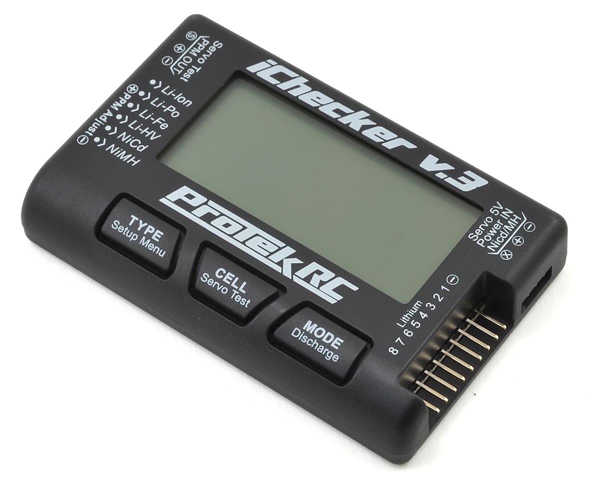 ProTek RC "iChecker 3.0" LCD LiPo Battery Cell Checker (2-8S) w/Balance Discharging ptk-211