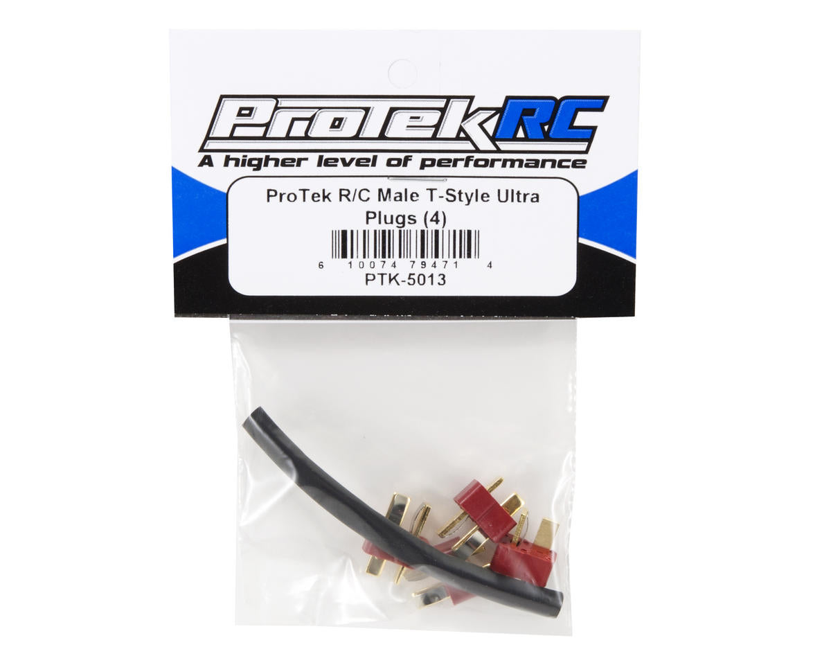 ProTek RC Male T-Style Ultra Plugs (4) PTK-5013
