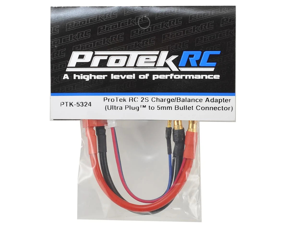 ProTek RC 2S Charge/Balance Adapter (T-Style Ultra Plug to 5mm Bullet Connector)  PTK-5324