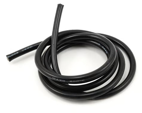 ProTek RC Silicone Hookup Wire (Black) (1 Meter) (10AWG) PTK-5611