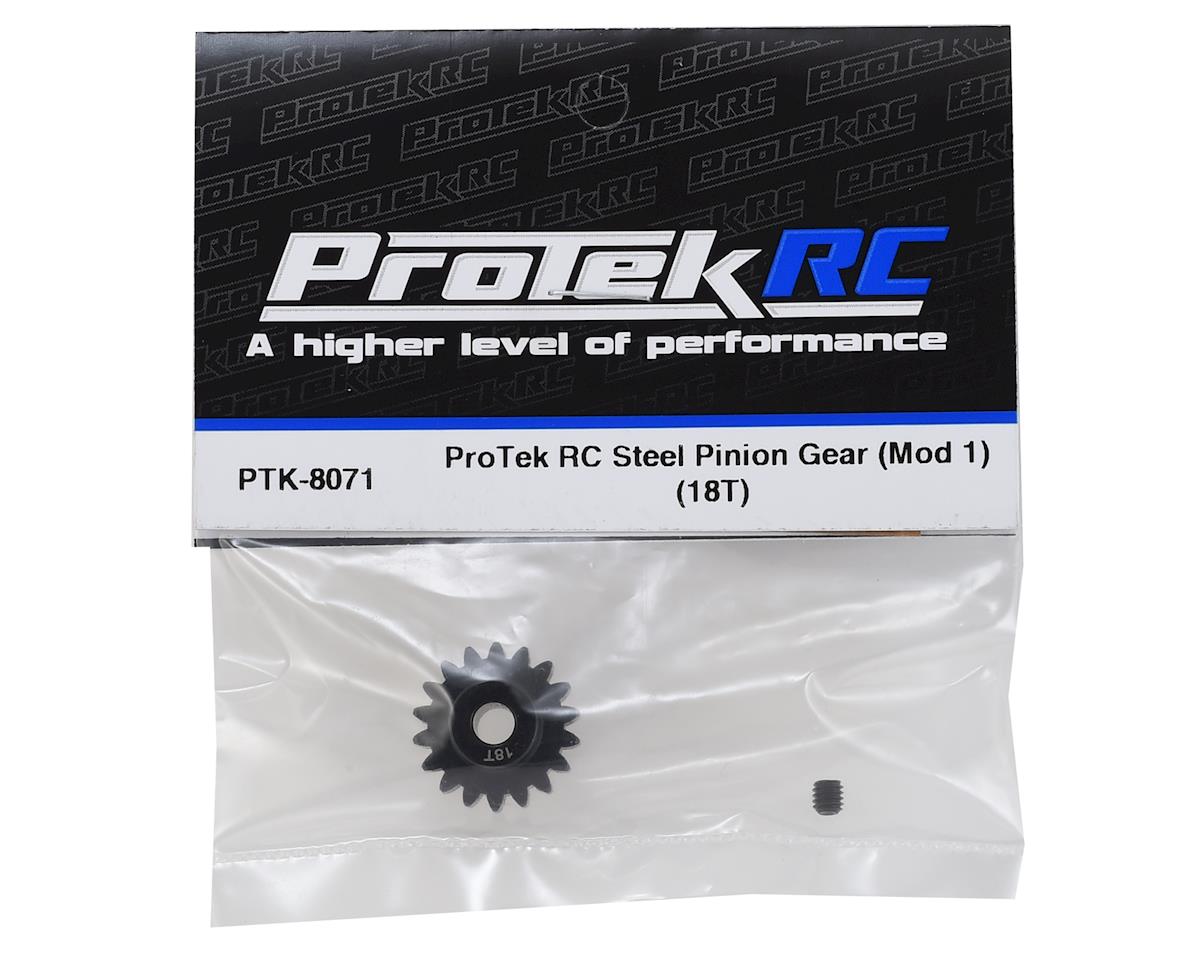 ProTek RC Steel Mod 1 Pinion Gear (5mm Bore) (18T) PTK-8071