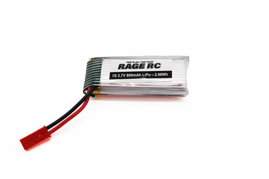 1S 3.7V 800mAh LiPo Battery; Tribus RGR3111