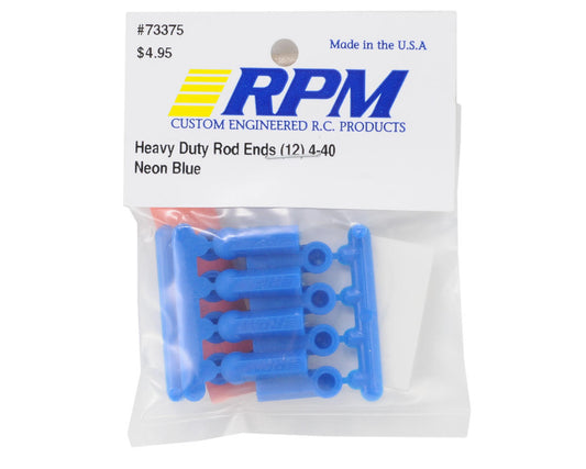 RPM Heavy Duty, BLUE, 4-40 Rod Ends  (12) 73375