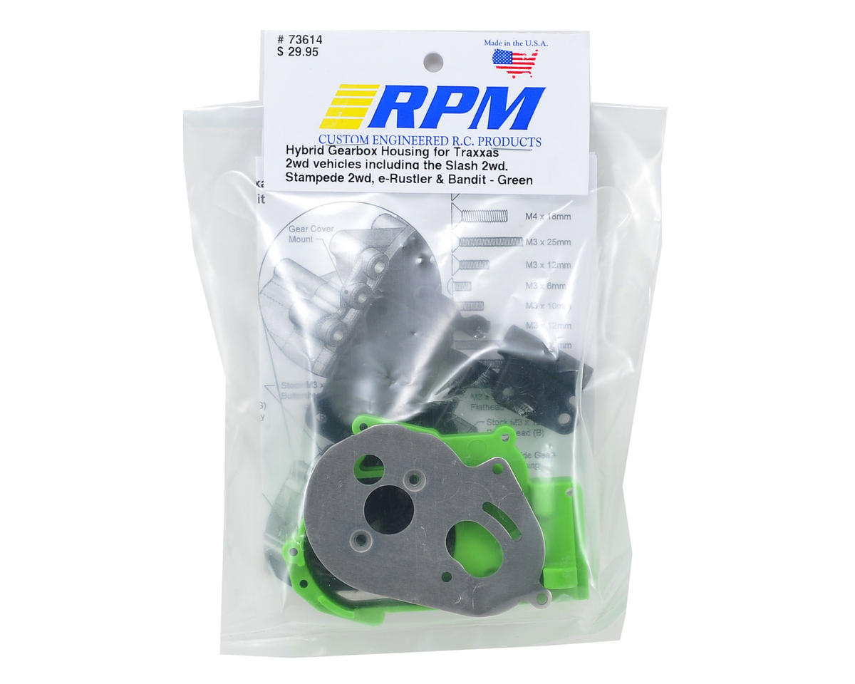 RPM Hybrid Gearbox Housing & Rear Mount Kit (Green) RPM73614