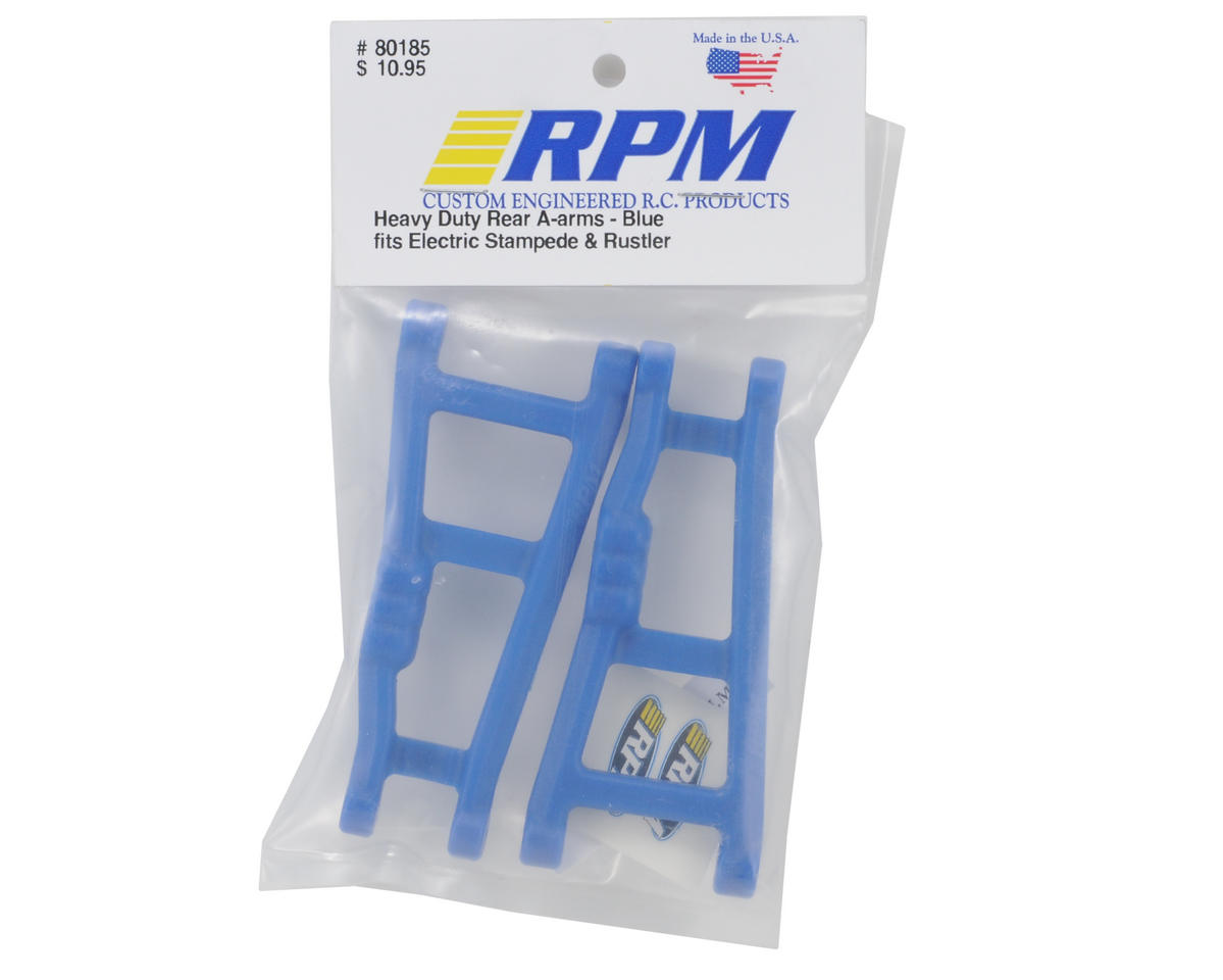 RPM Traxxas Rustler/Stampede Rear A-Arm Set (Blue) (2) 80185