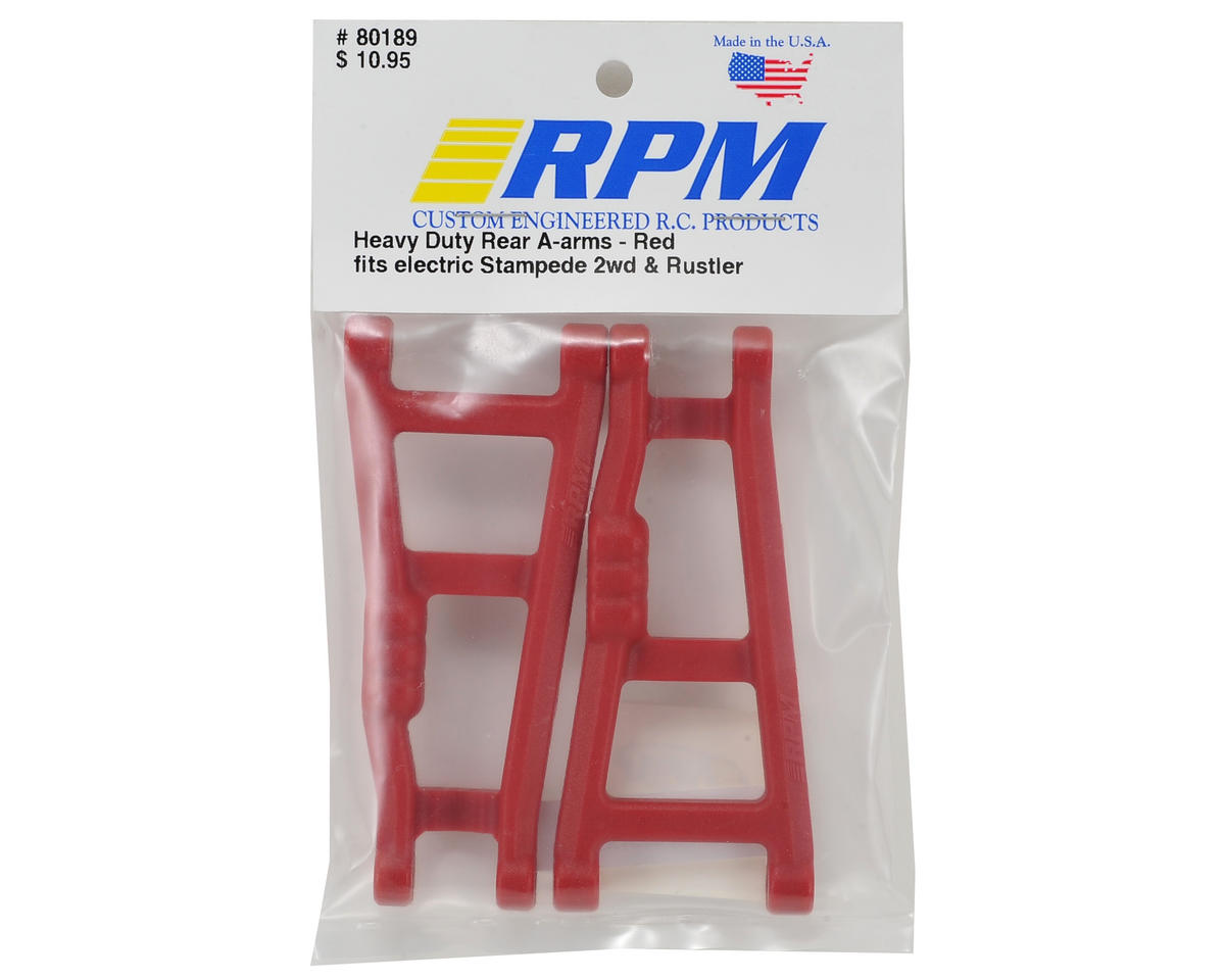 RPM Traxxas Rustler/Stampede Rear A-Arm Set (2) (Red) 80189