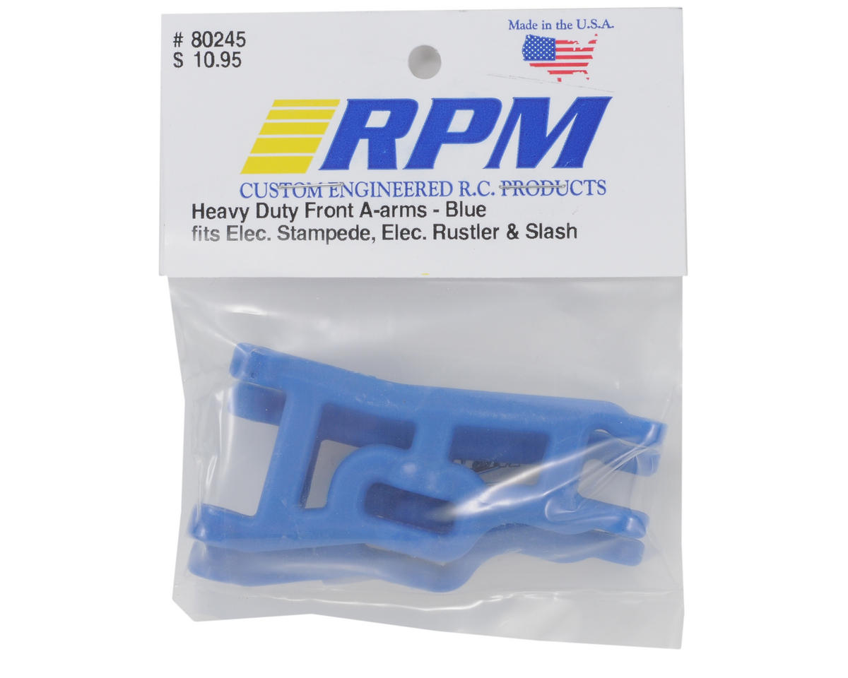 RPM Front A-Arms (Blue) (Rustler, Stampede & Slash) (2) rpm80245