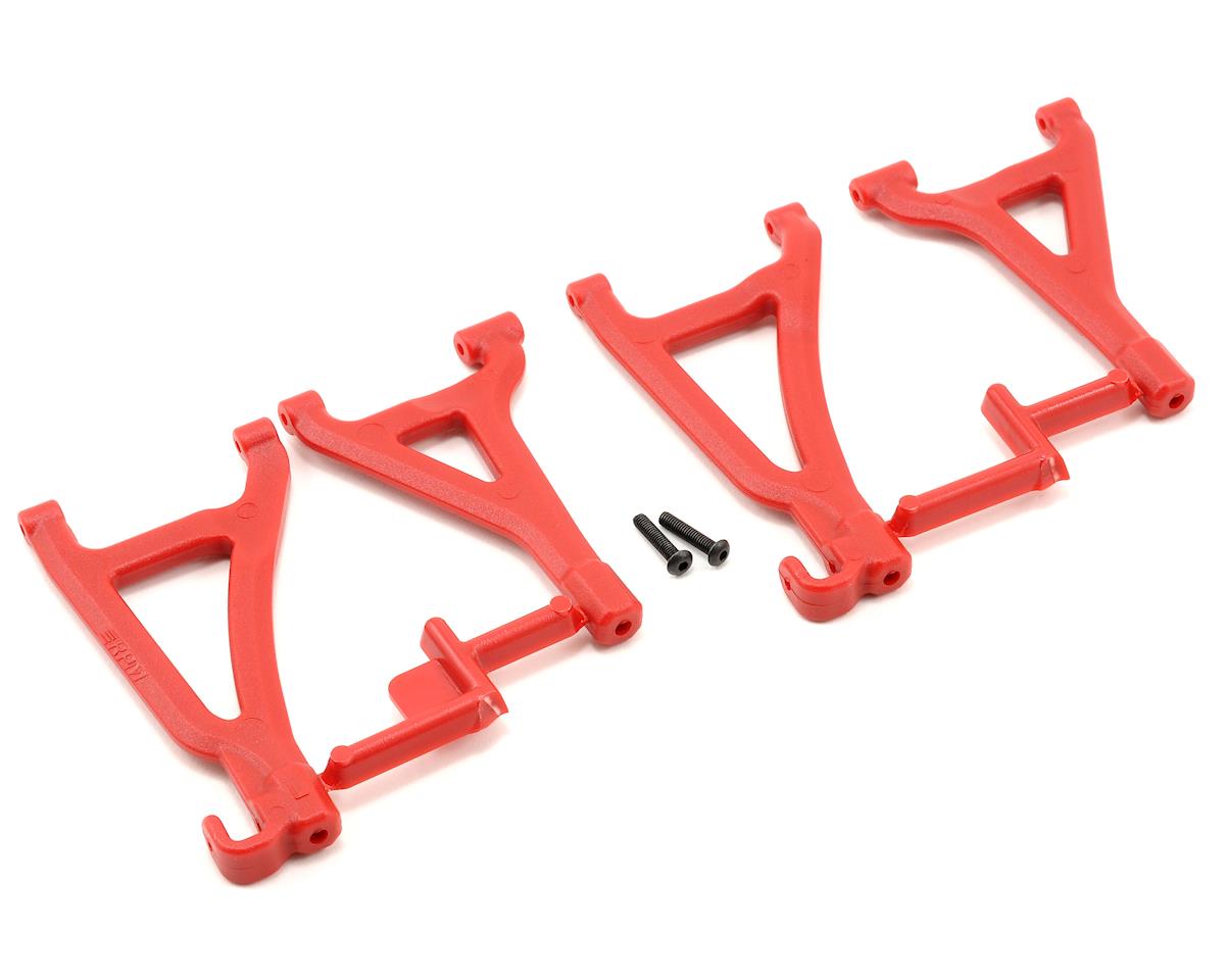 RPM Front Upper & Lower A-Arm Set (1/16 E-Revo) (Red) RPM80699