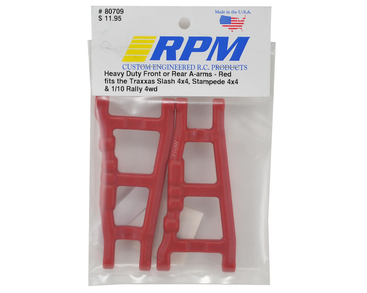 RPM Traxxas 4x4 Front/Rear A-Arm Set (Red) (2) 80709