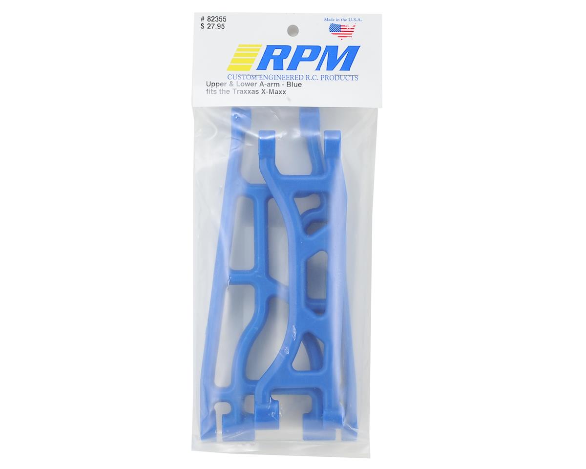 RPM Traxxas X-Maxx Upper & Lower A-Arms (Blue) (2) 82355