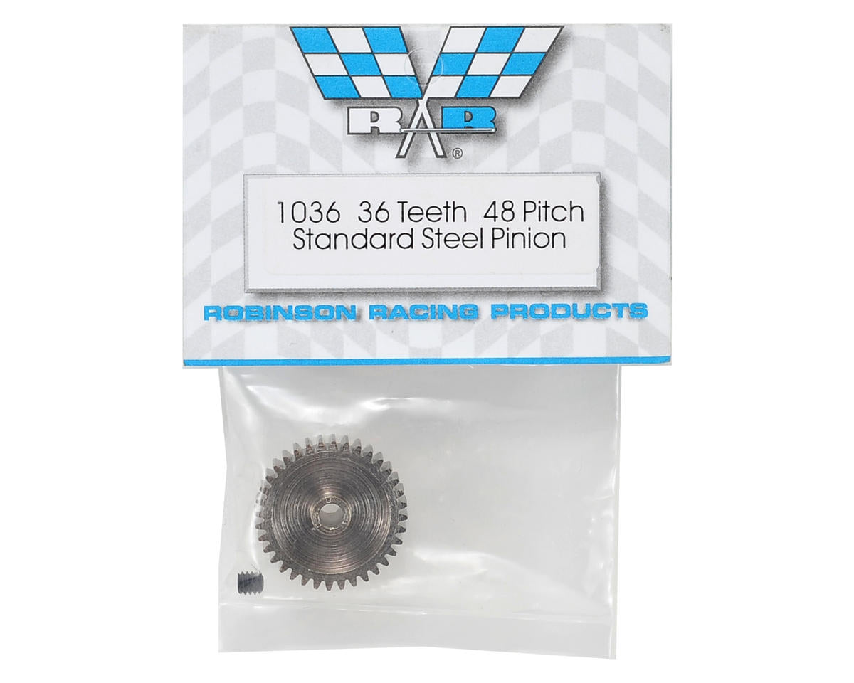 Robinson Racing Steel 48P Pinion Gear (3.17mm Bore) (36T) RRP1036