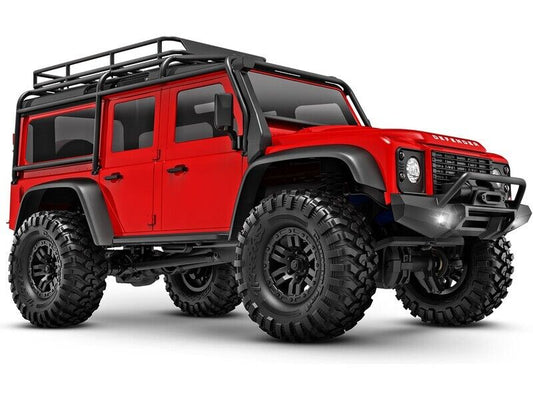 TRAXXAS 1/18 Scale 4X4 Trail Truck, Defender 97054-1 RED trx4m