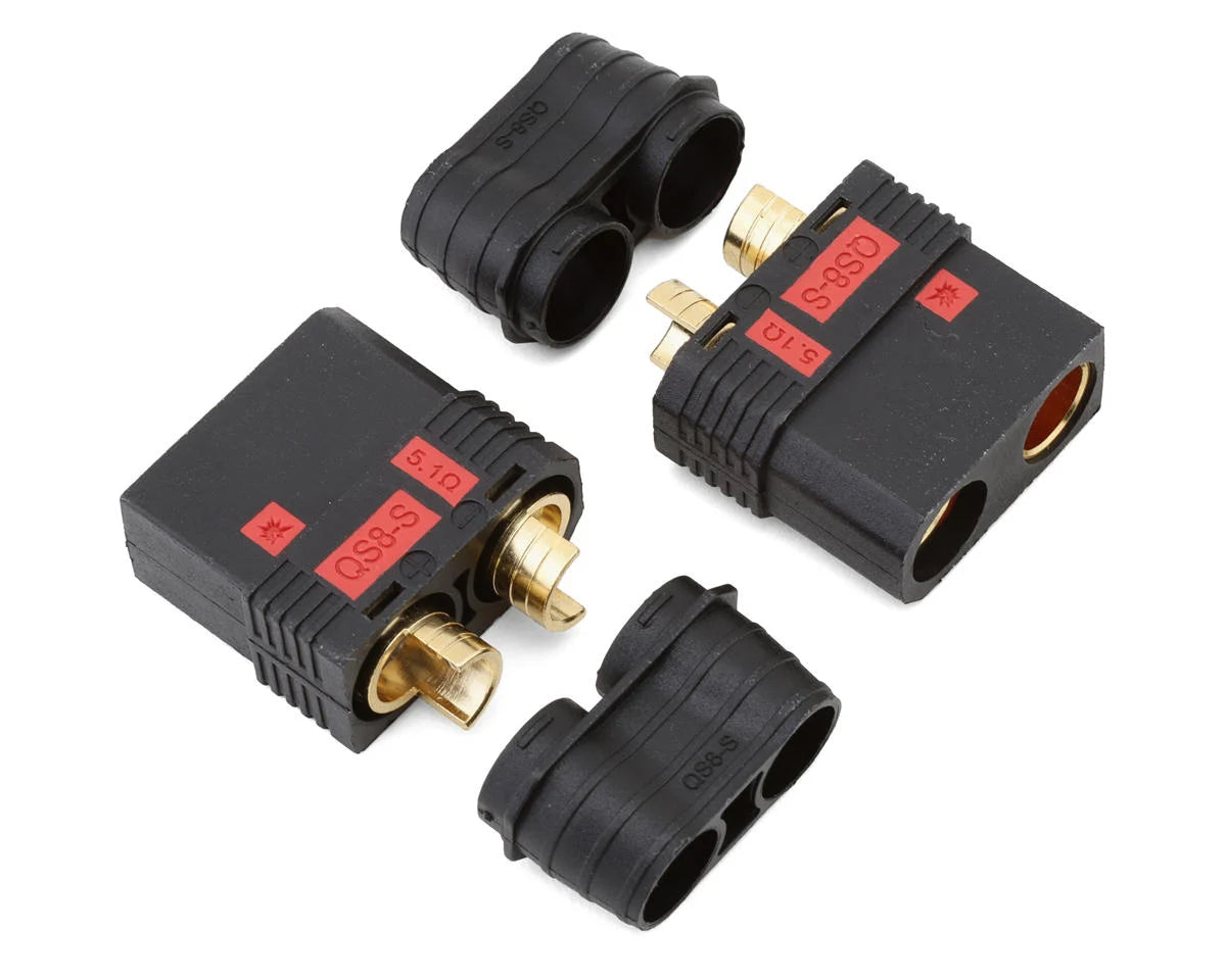 Samix QS8 Anti-Spark Connectors (Black) (2 Female) SAMCQS8-002F