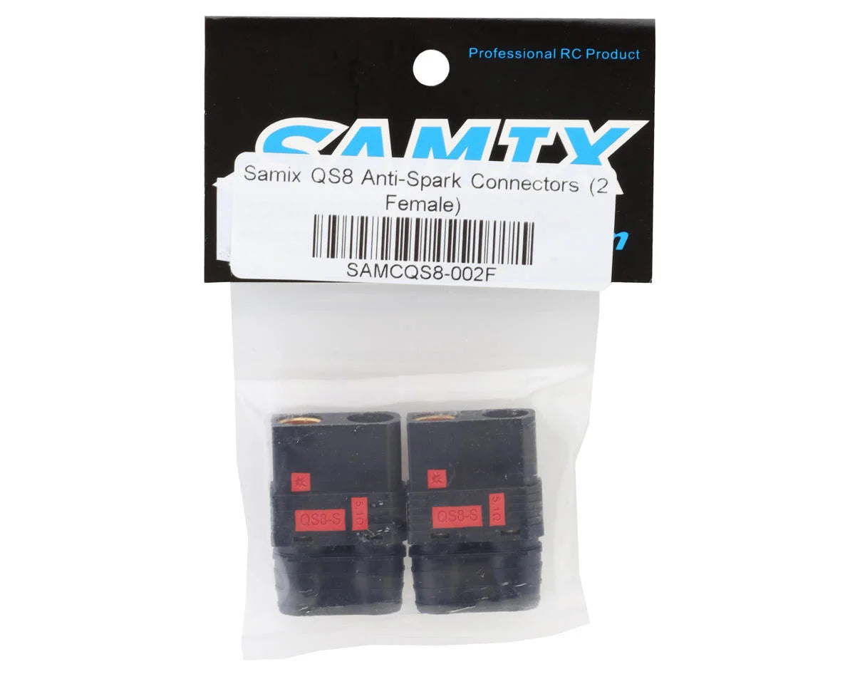 Samix QS8 Anti-Spark Connectors (Black) (2 Female) SAMCQS8-002F