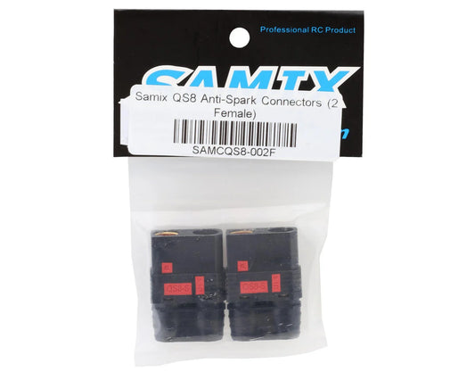 Samix QS8 Anti-Spark Connectors (Black) (2 Female) SAMCQS8-002F