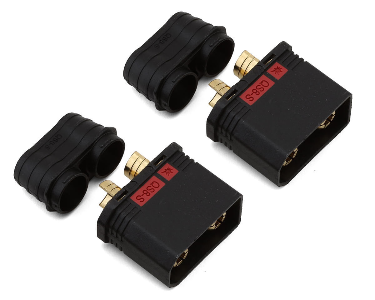 Samix QS8 Anti-Spark Connectors (Black) (2 Male) SAMQS8-002M