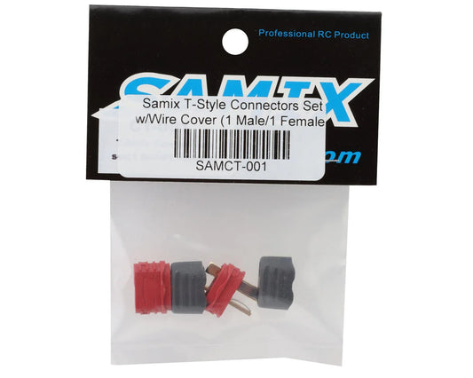 Samix T-Style Connectors Set w/Wire Cover (1 Male/1 Female) SAMCT-001