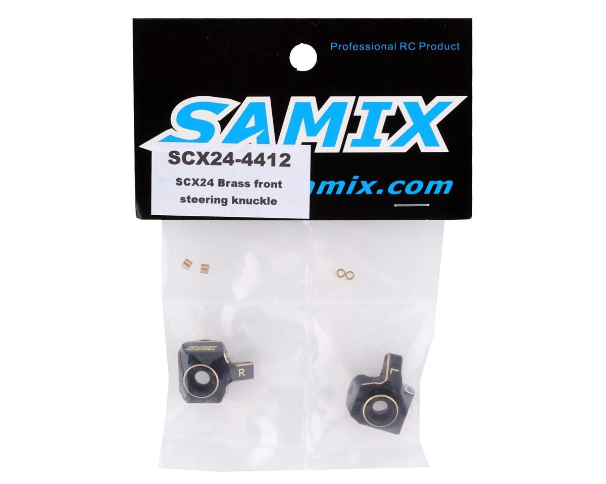 Samix SCX24 Brass Heavy Steering Knuckle (2) (9g) SAMSCX24-4412