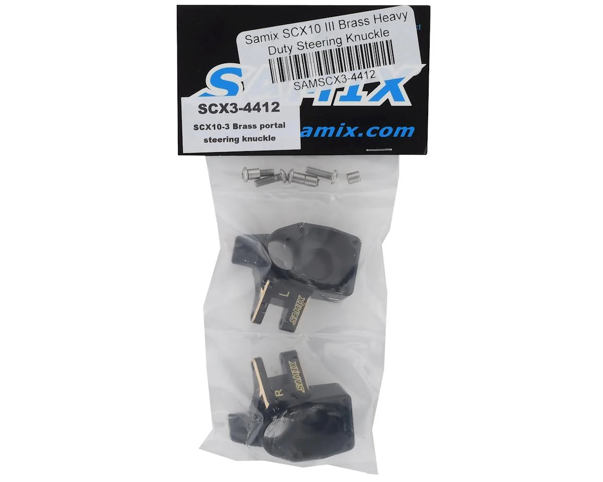 Samix SCX10 III/Capra Brass Heavy Duty Steering Knuckle SAMSCX3-4412