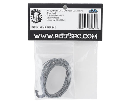 Reefs RC Synthetic Winch Line w/Steel Hook SEHREEFS45