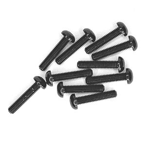 Button Head Hex Screw 3x14mm Black (10pcs) RCE3164