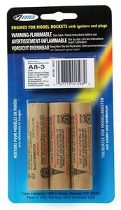 A8-3 Model Rocket Engines (3pk) 1598