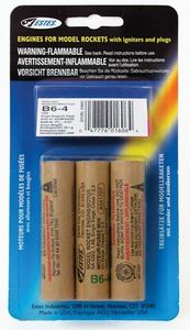 B6-4 Model Rocket Engines (3pk) 1606