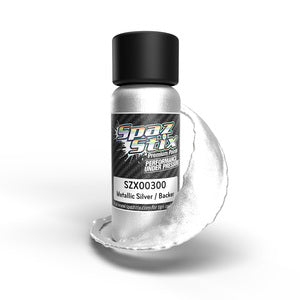 Metallic Silver/"Candy" Backer, Airbrush Ready Paint, 2oz Bottle SZX00300