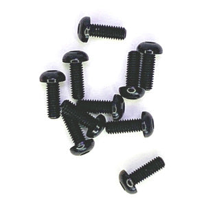 Button Head Hex Screw 3x8mm Black (10pcs) RCE3161