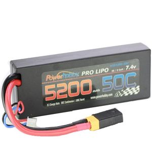 5200mAh 7.4V 2S 50C LiPo Battery with Hardwired XT60 Connector PHB2S520050CXT60